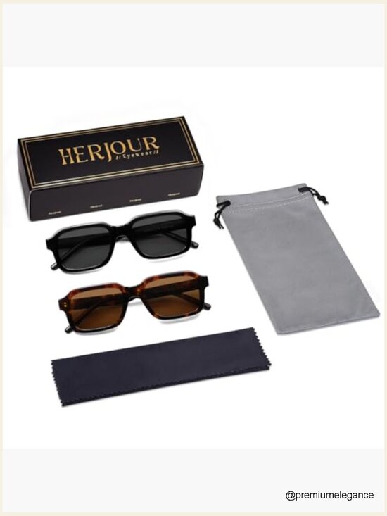 Retro Rectangle Polarized Sunglasses UV Protection Unisex Classic